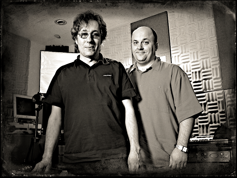 Me & R. Barbieri in my studio at Roland 2009_3.jpg