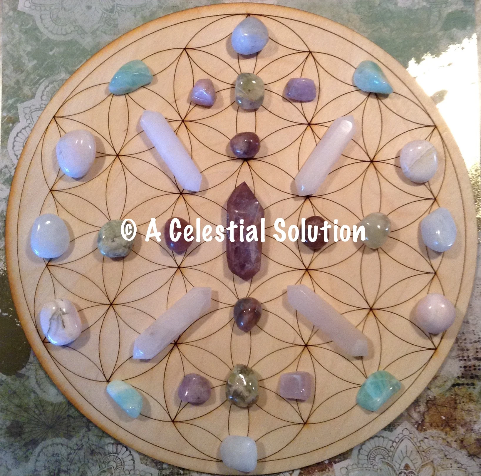 Crystal grid Created for the Winter Solstice, 2017