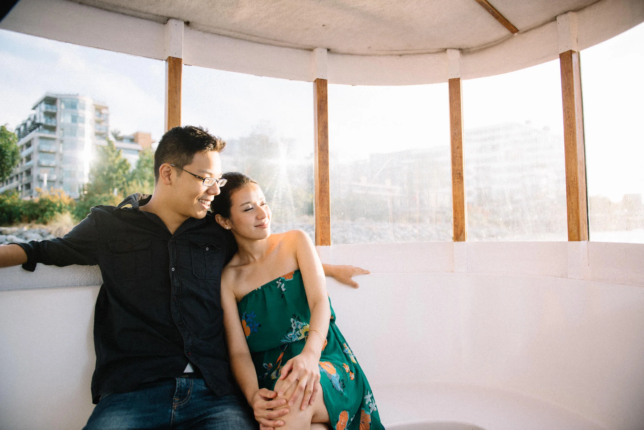 Engagement session at Olympic Village in Vancouver