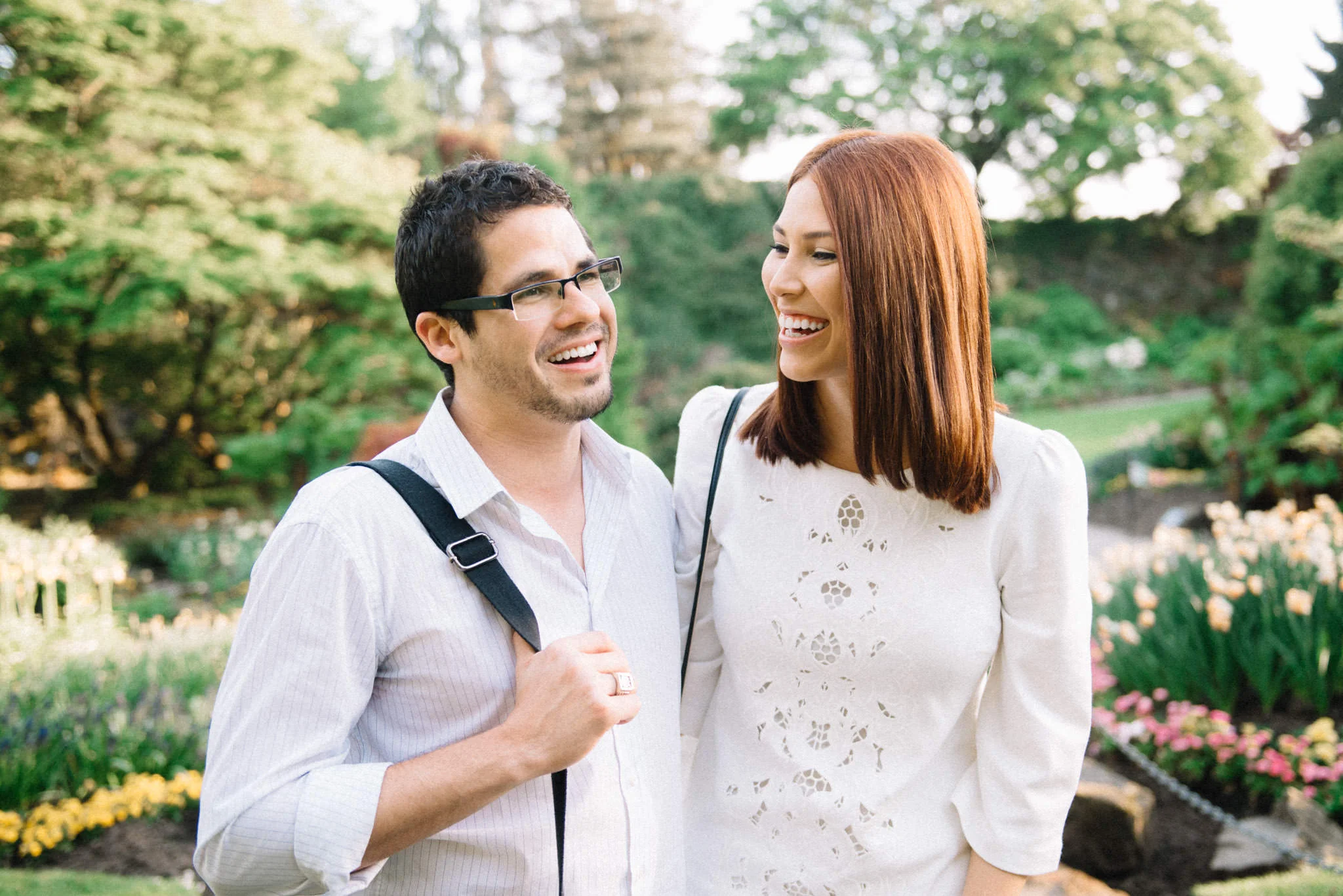 Surprise proposal at Queen Elizabeth Park in Vancouver
