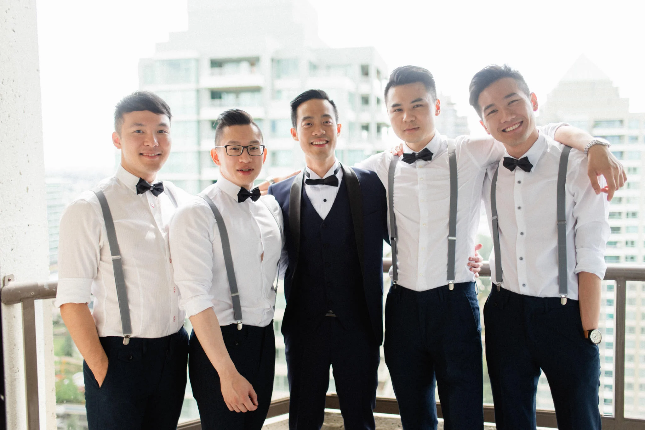Groomsmen getting ready