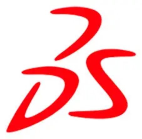 3D red logo design with letters "DS"