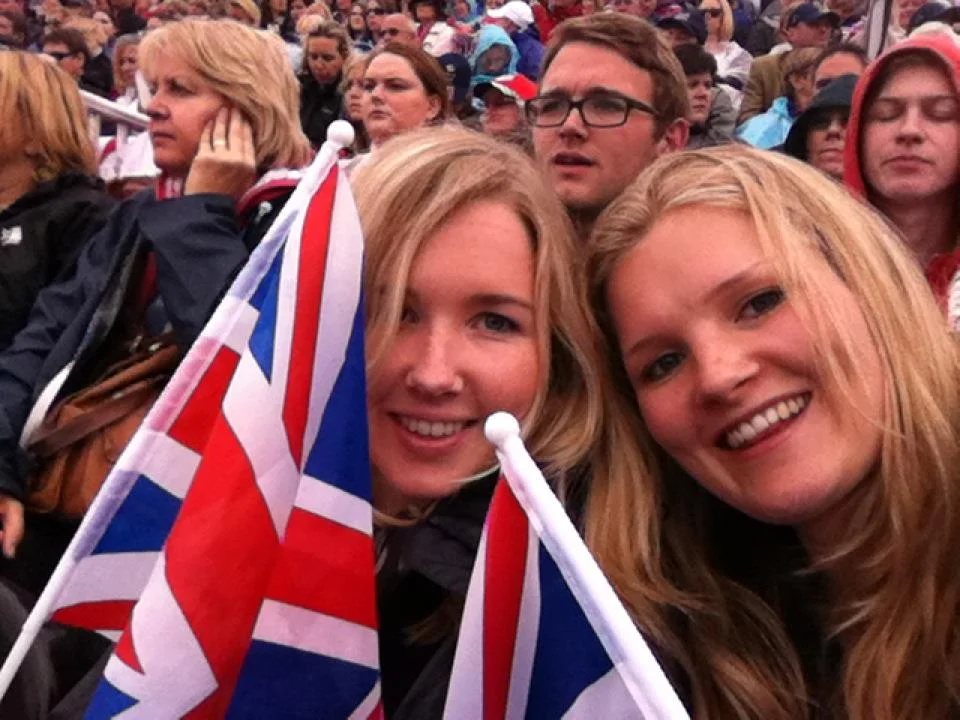 Anna & Sophie at the Olympics