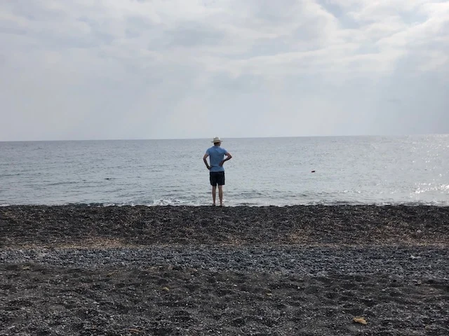 Mark on Perissa Beach