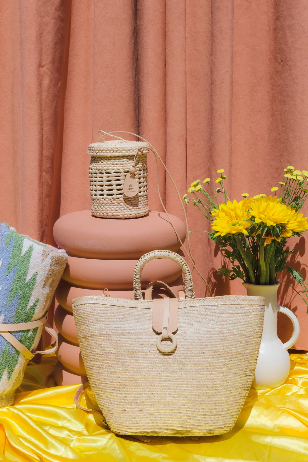 かごバッグ/ストローバッグ OUTERSUNSET abaca basket bag OUTERSUNSET（アウターサンセット）の「OUTER SUNSET (アウターサン