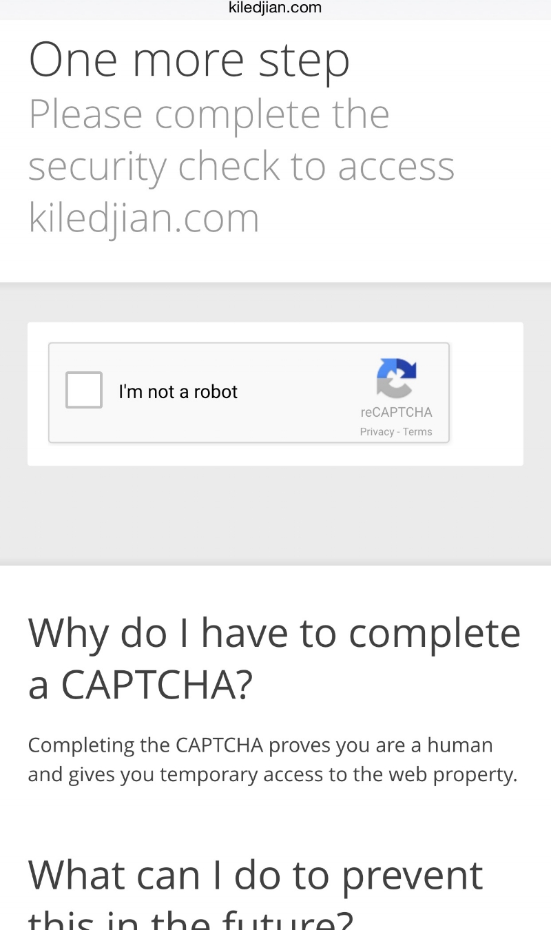Cloudflare captcha challenge when you access my site via a TOR enabled browser.