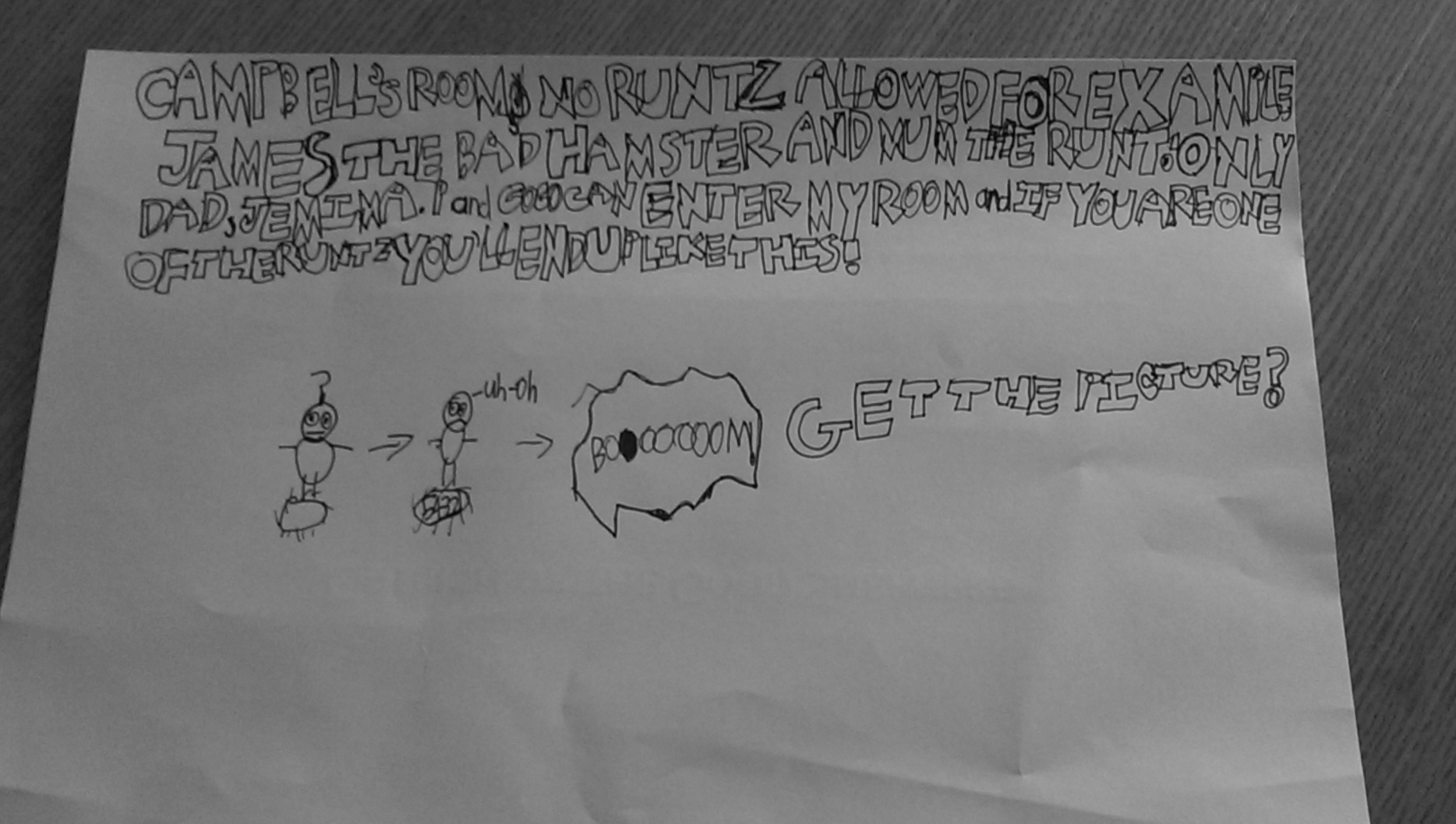 This is an old note, but none of the sentiments have changed that much. Imagine this out loud for eight hours straight, and there's our car trip. 