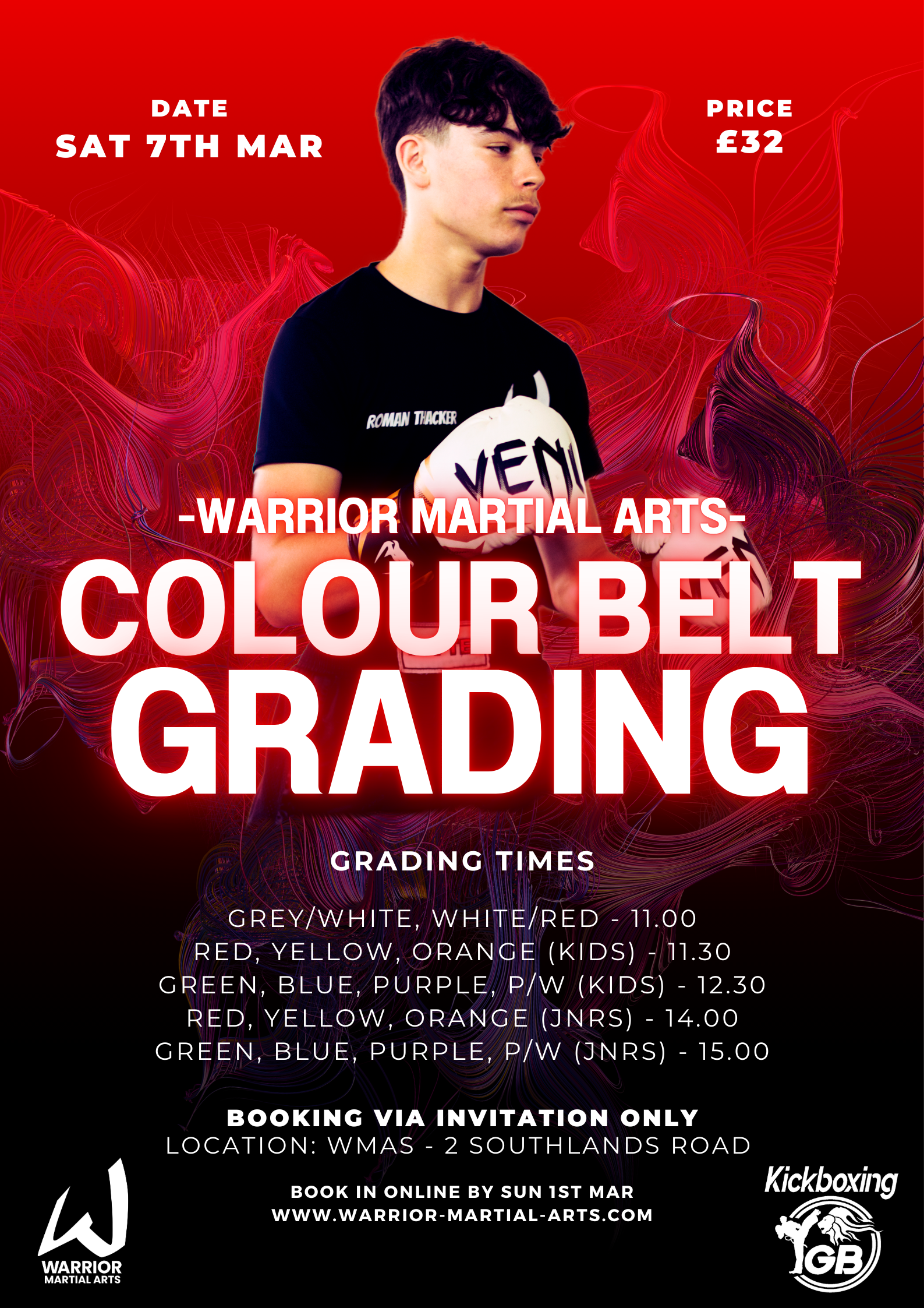 Colour Belt Gradings (DO NOT BOOK WITHOUT INVITATION)