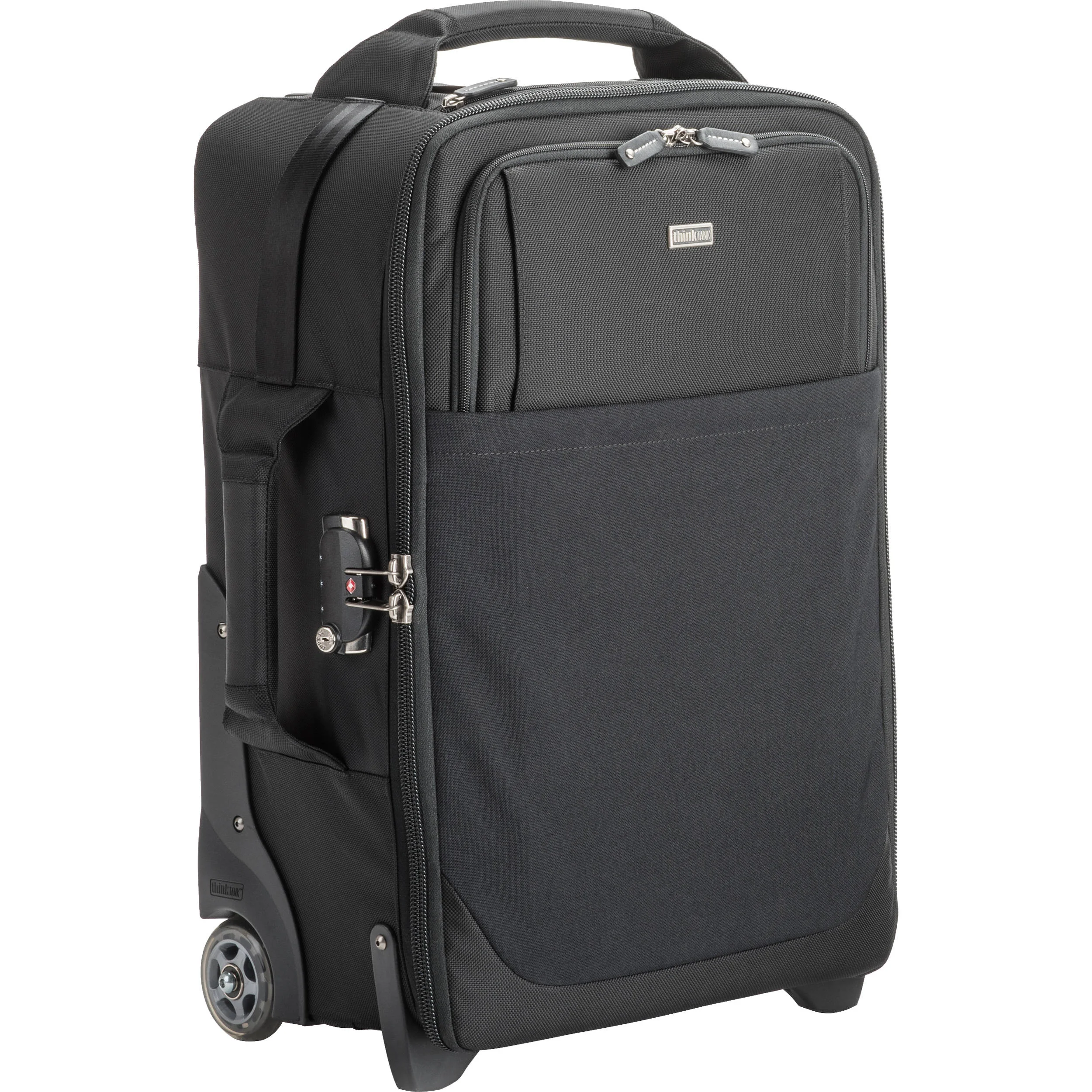 ThinkTank Airport Security. retractable stroller handle so you don't get stuck carrying through the airport.