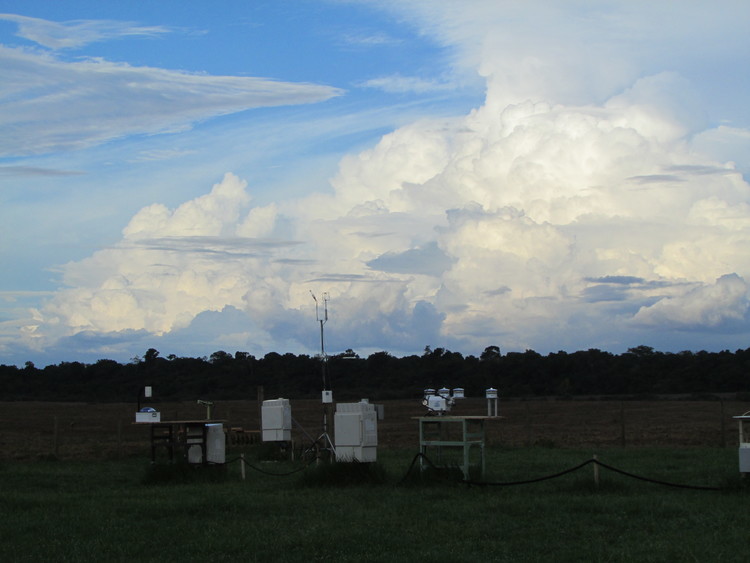  Convective cloud far away from the site 