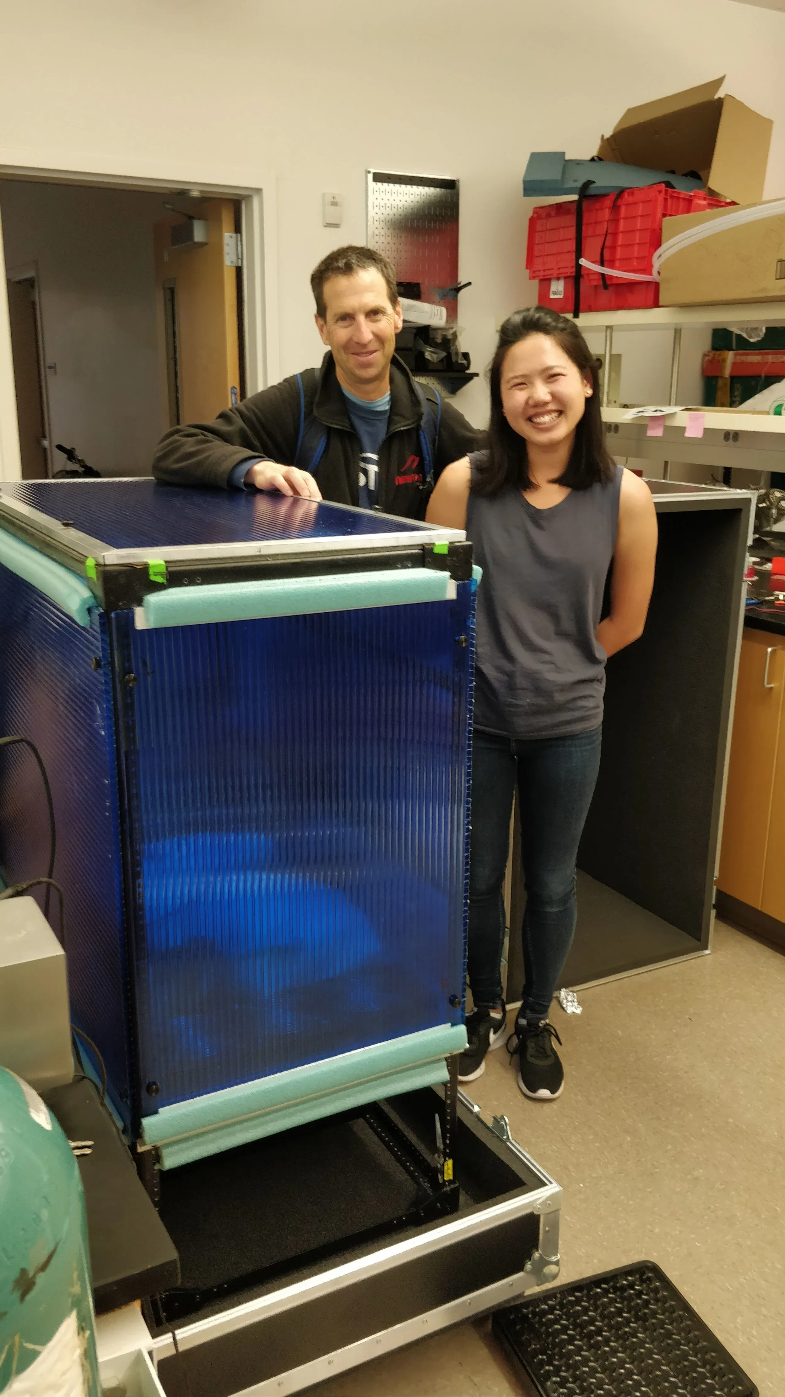 We’re so happy because we finished building the whole air sampling system