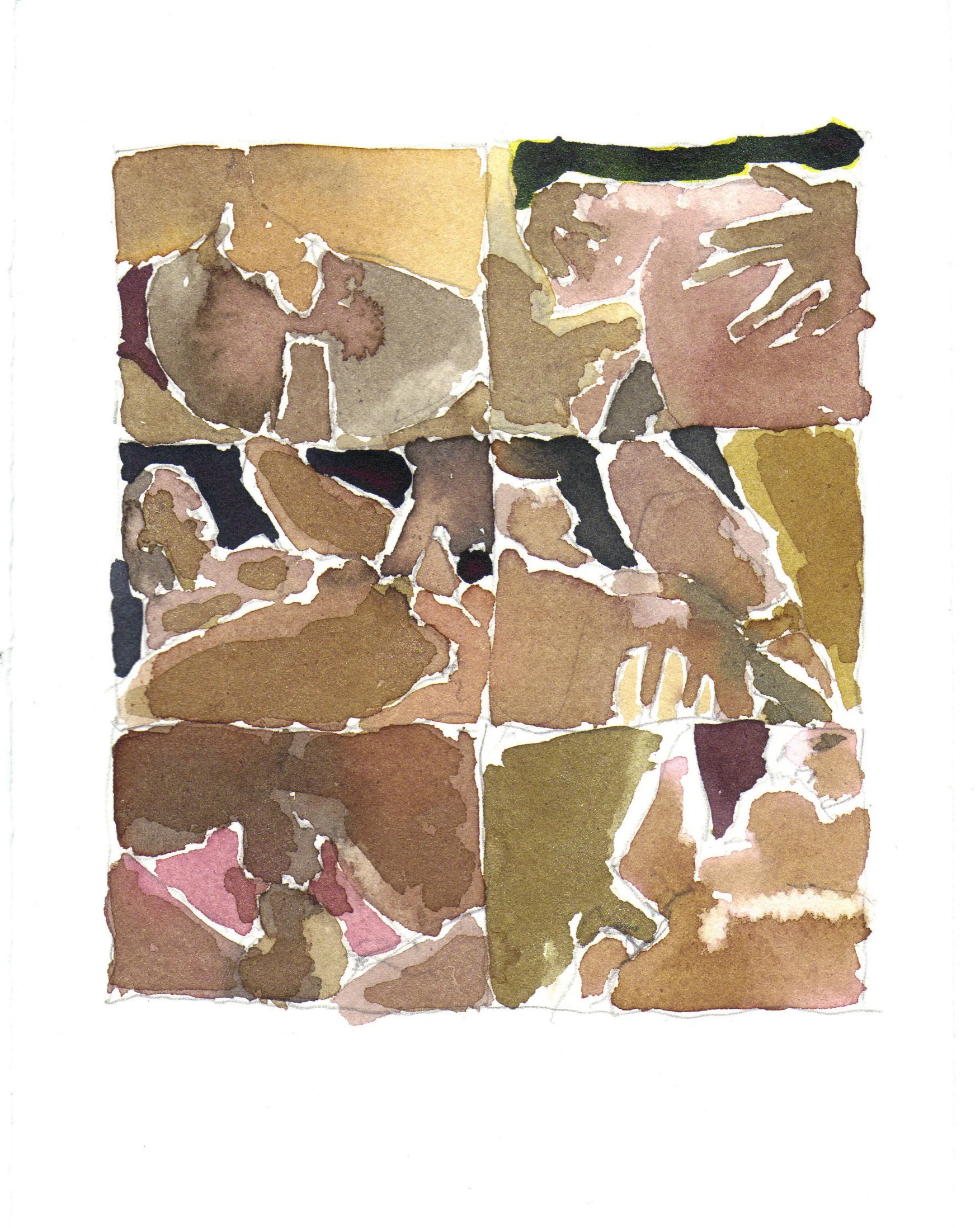 watercolor on paper, 7 x 5 inches