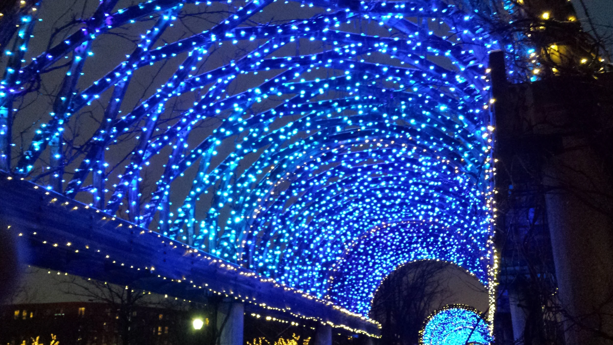 The Light Show at Christopher Columbus Park