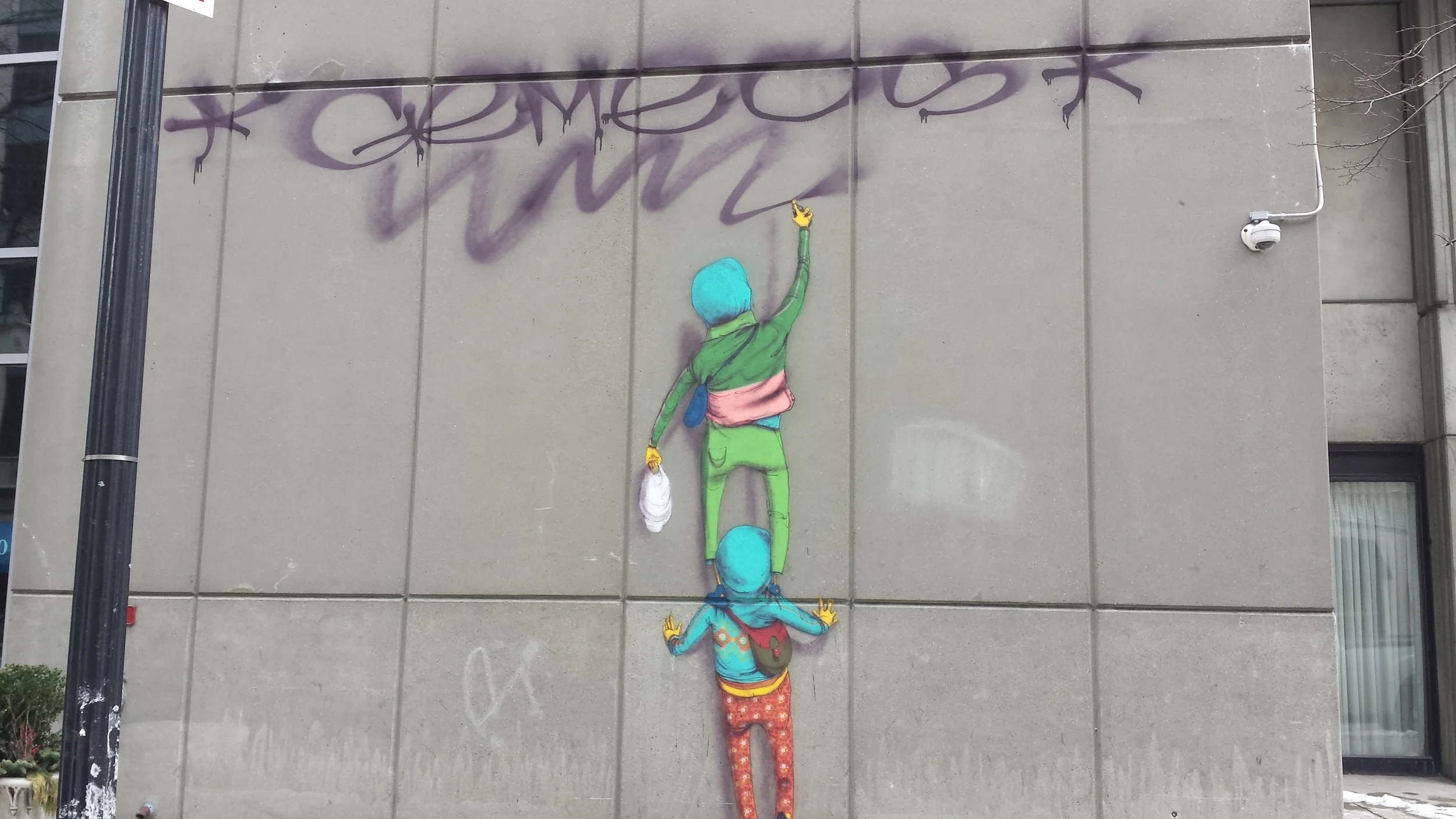 Great Street Art near Downtown Crossing