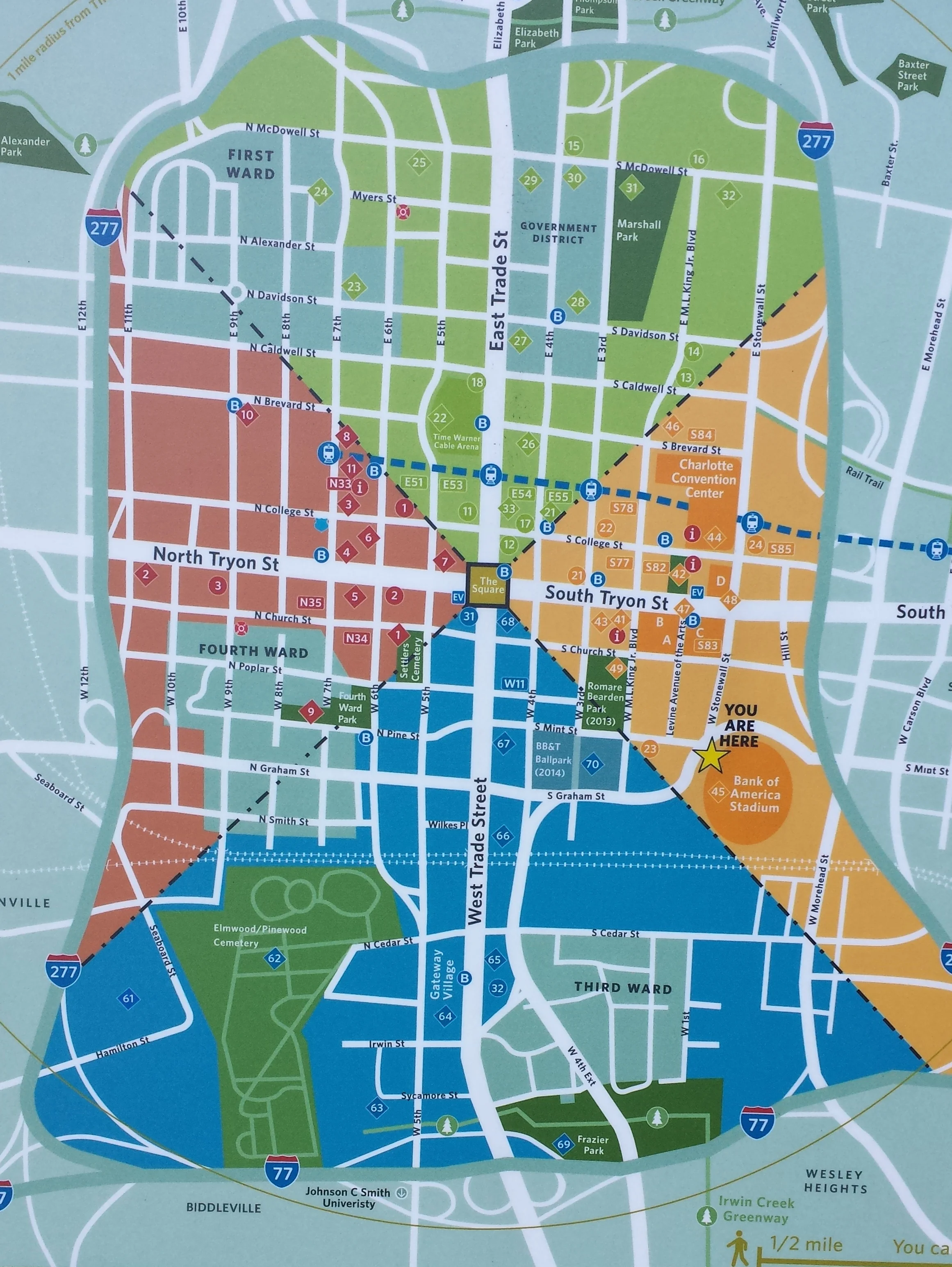 A Map of Charlotte