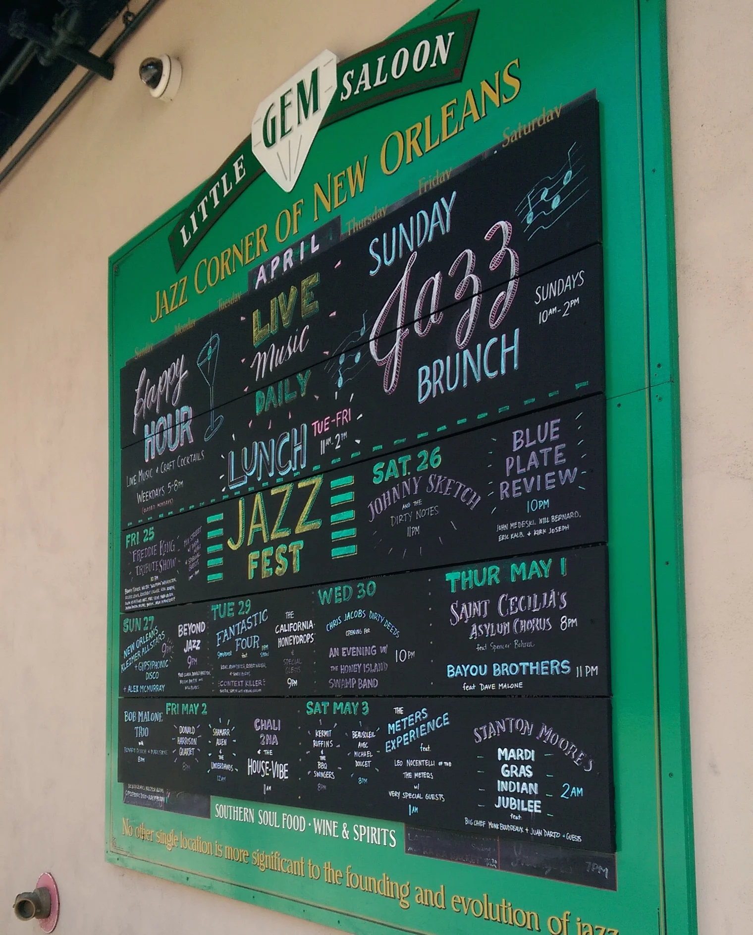 Jazz Fest Schedule