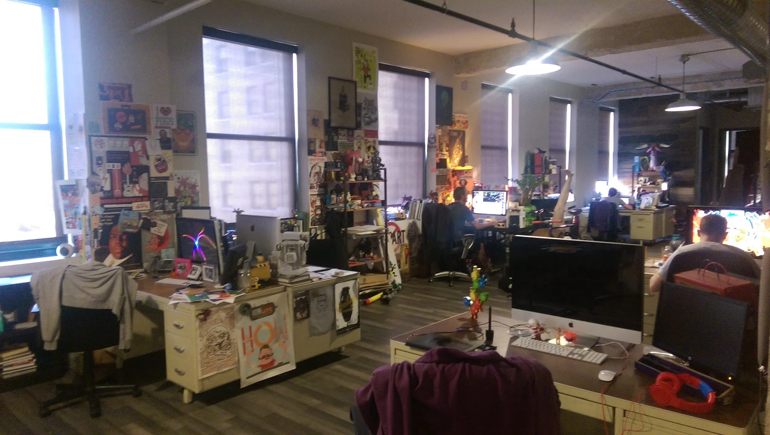 One Corner of the Boxing Clever Office