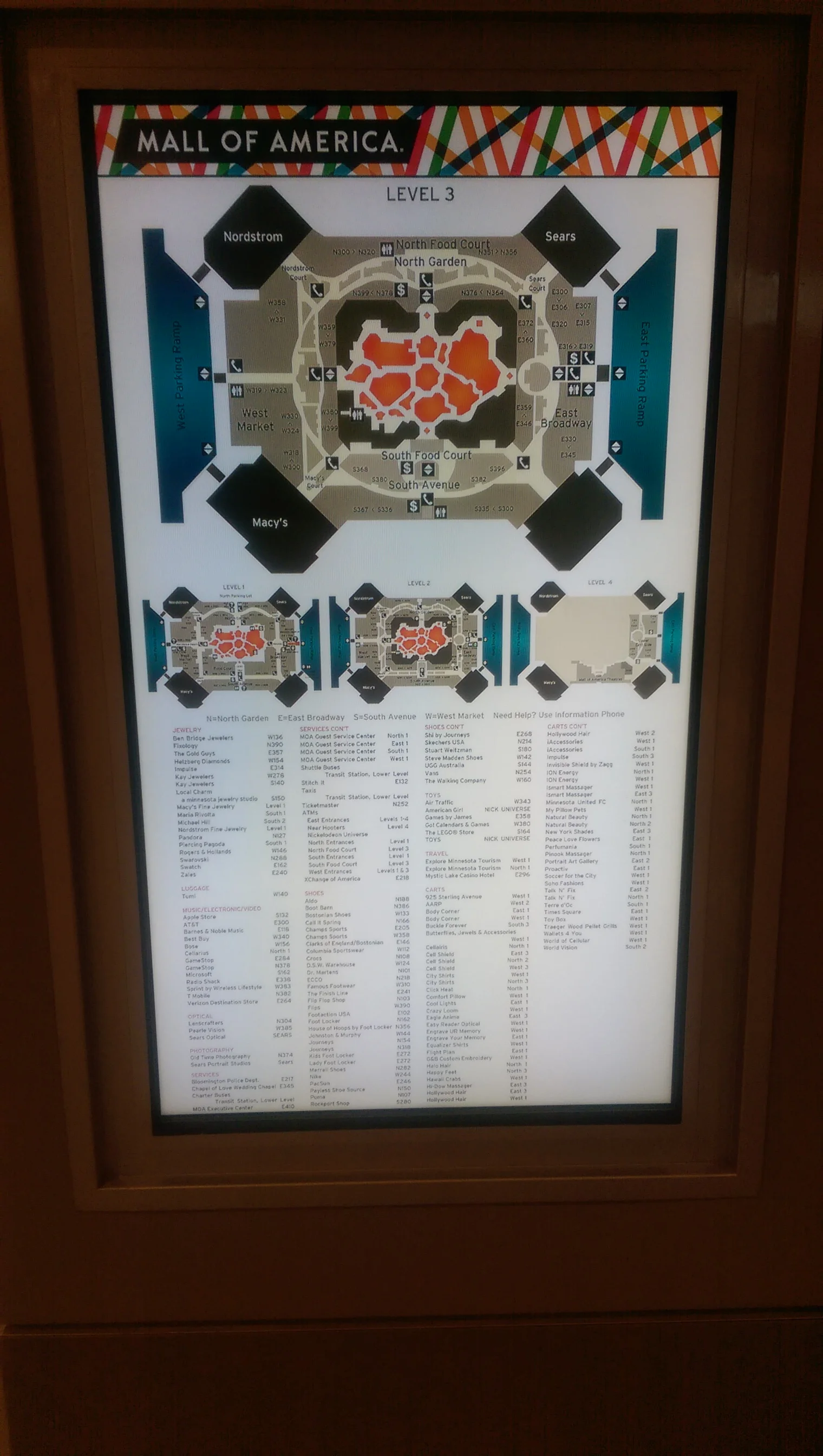 Mall of America Map