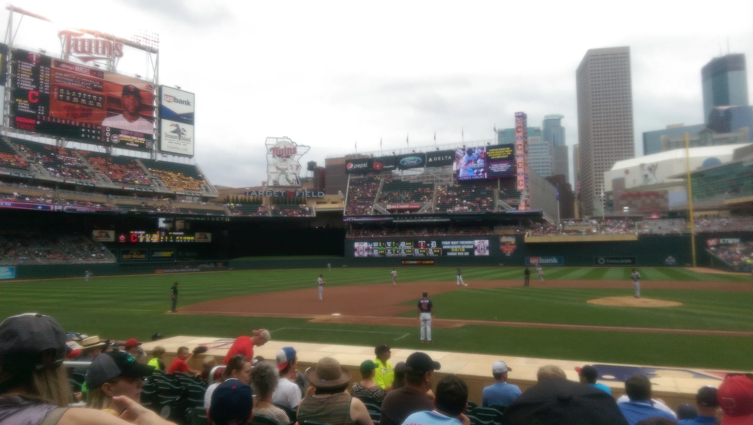 Indians vs. Twins at Target Field