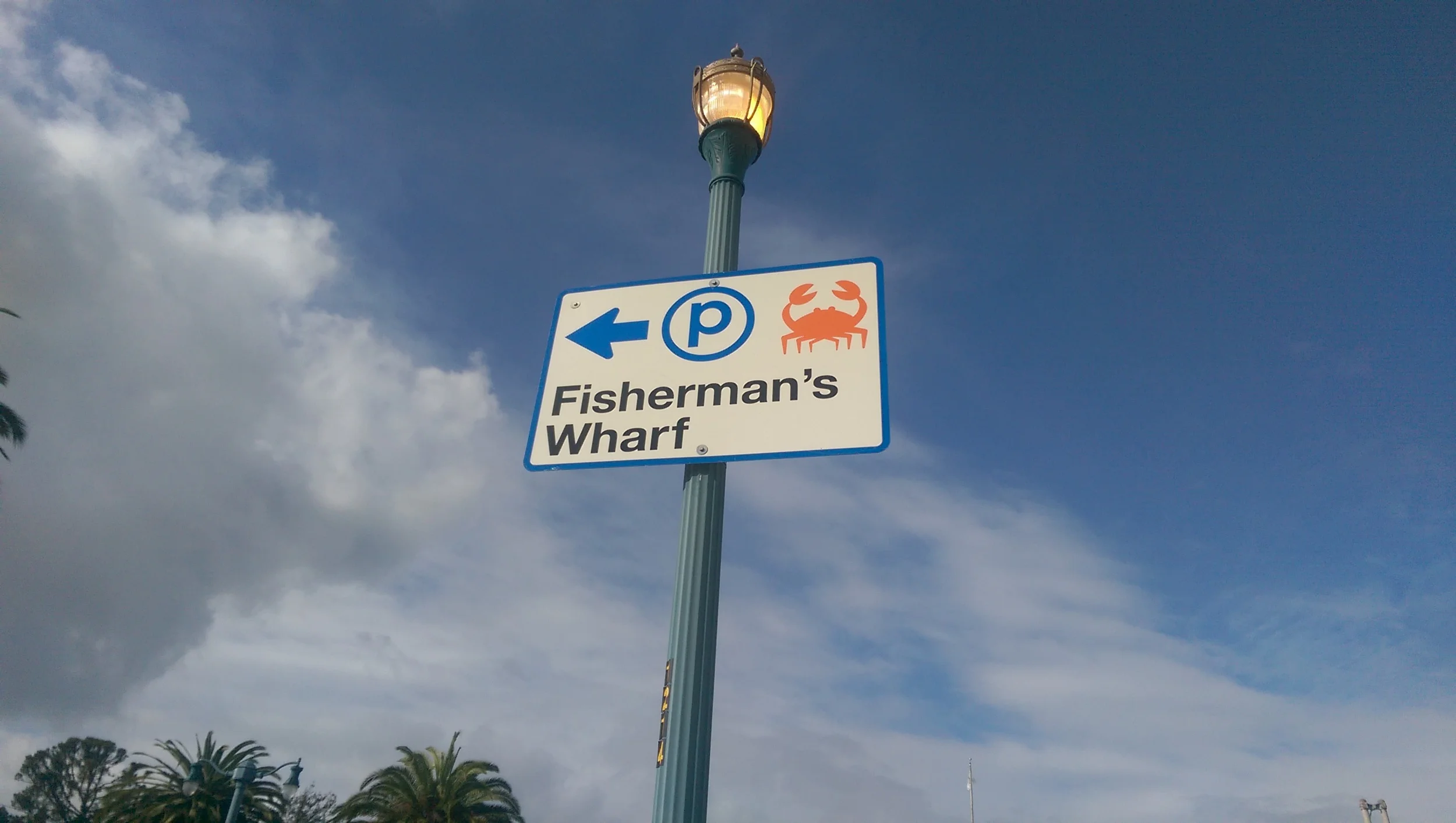 Hang a Left for Crab Parking at Fisherman's Wharf.