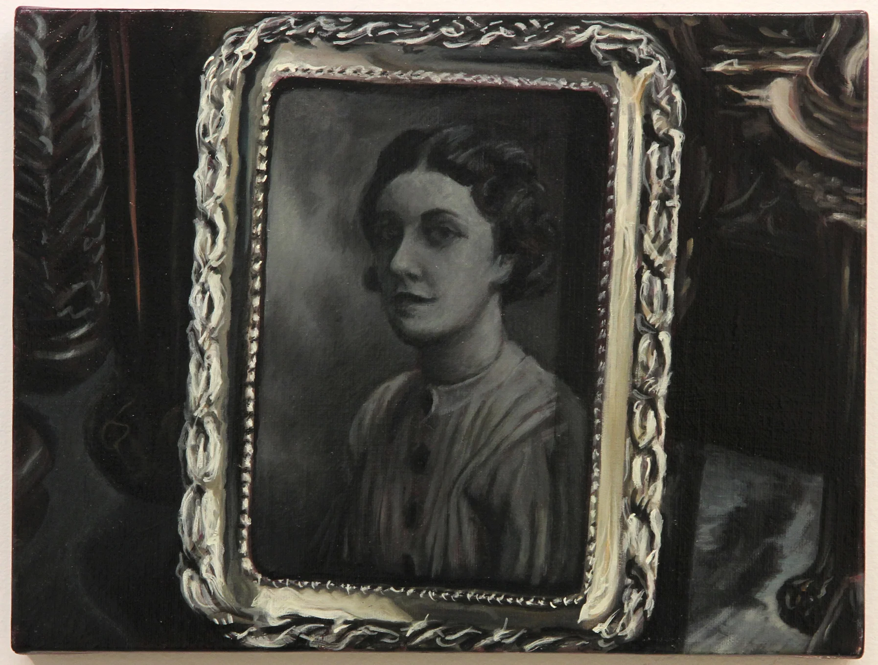  Sylvia and the silver, 2012, oil on linen, 9 x 12 in. 