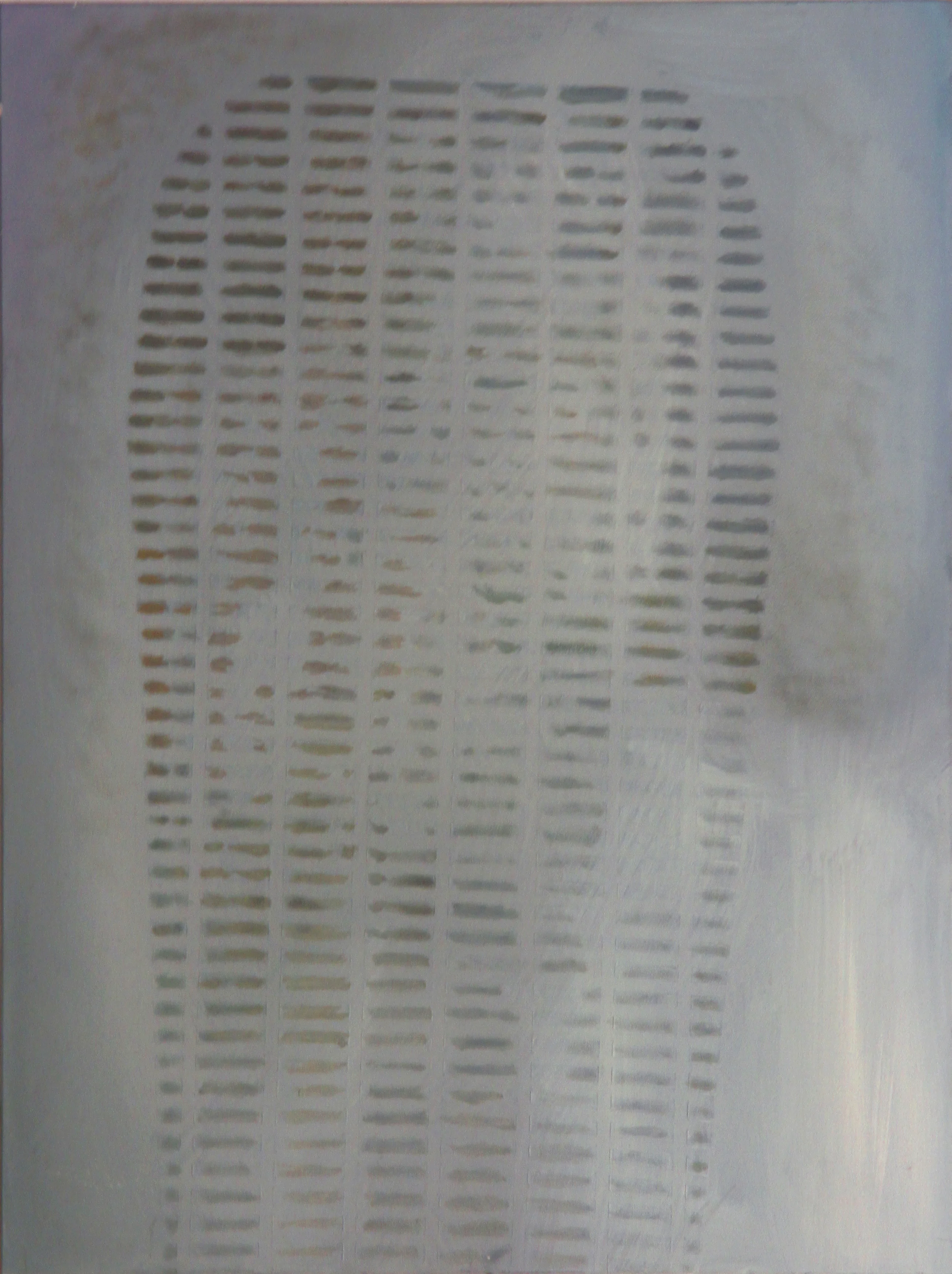  Dirty grid, 2013, oil on board, 12 x 9 in.&nbsp;    