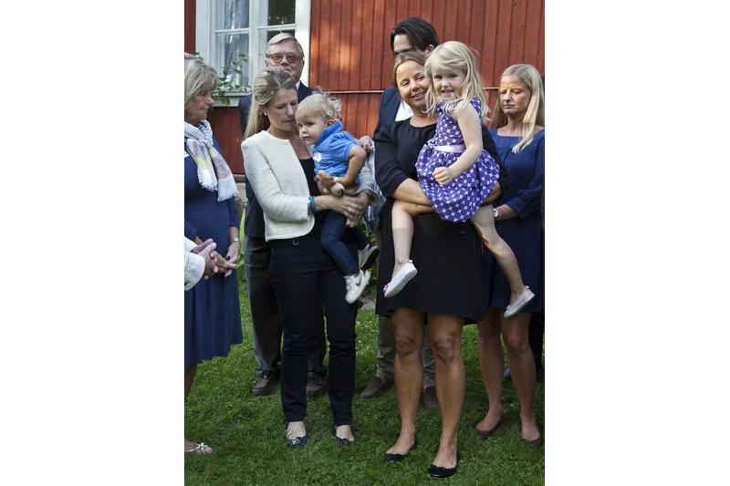Samling till gruppfotografering