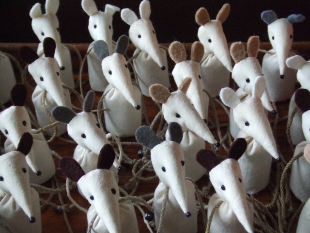 Mice waiting to be dressed!