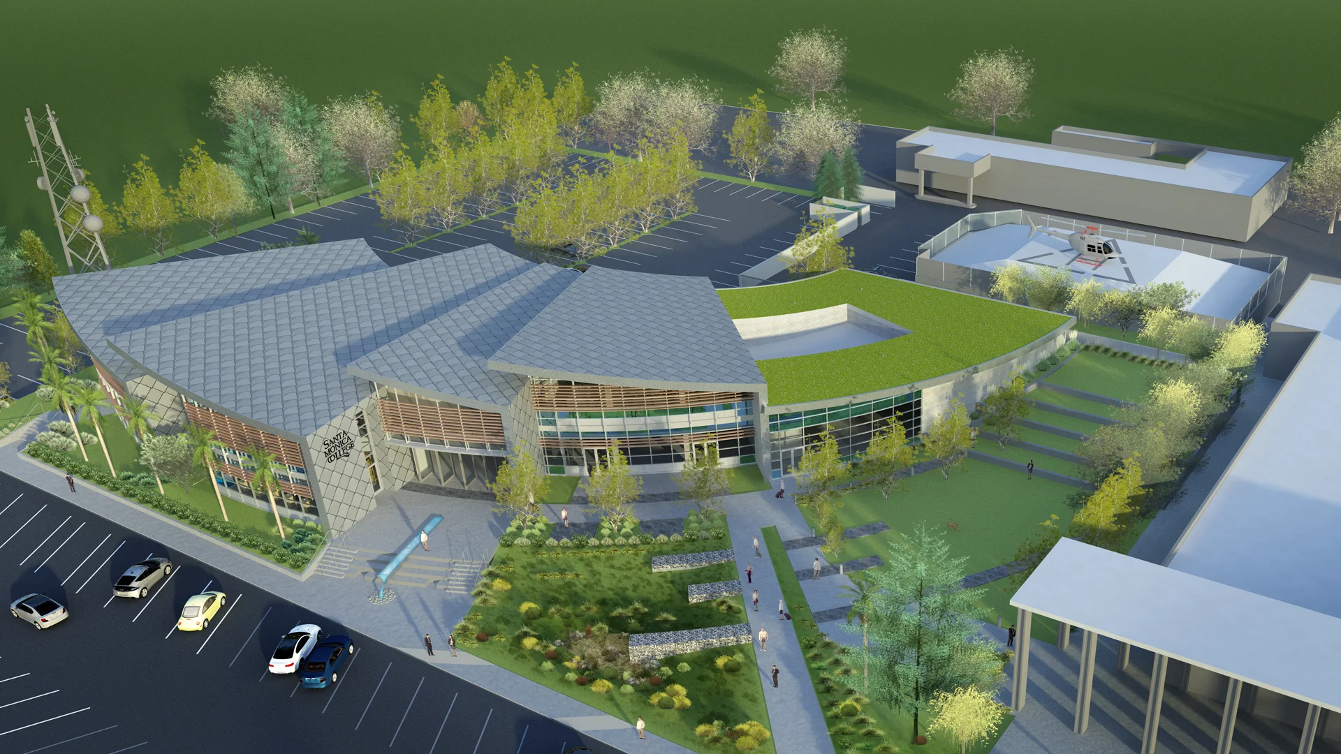 This satellite campus for Santa Monica College is located in Malibu's civic center, adjacent to the courthouse and public library. The building is 25,500 square feet on 2 levels. This new facility includes classrooms, computer and science labs, an art studio, and a lecture hall. 