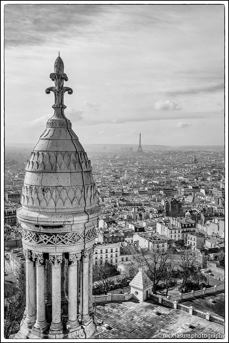 View from the&nbsp;Sacré-Cœur of the Eiffel Tower | Fuji X-T1, 12mm Rokinon