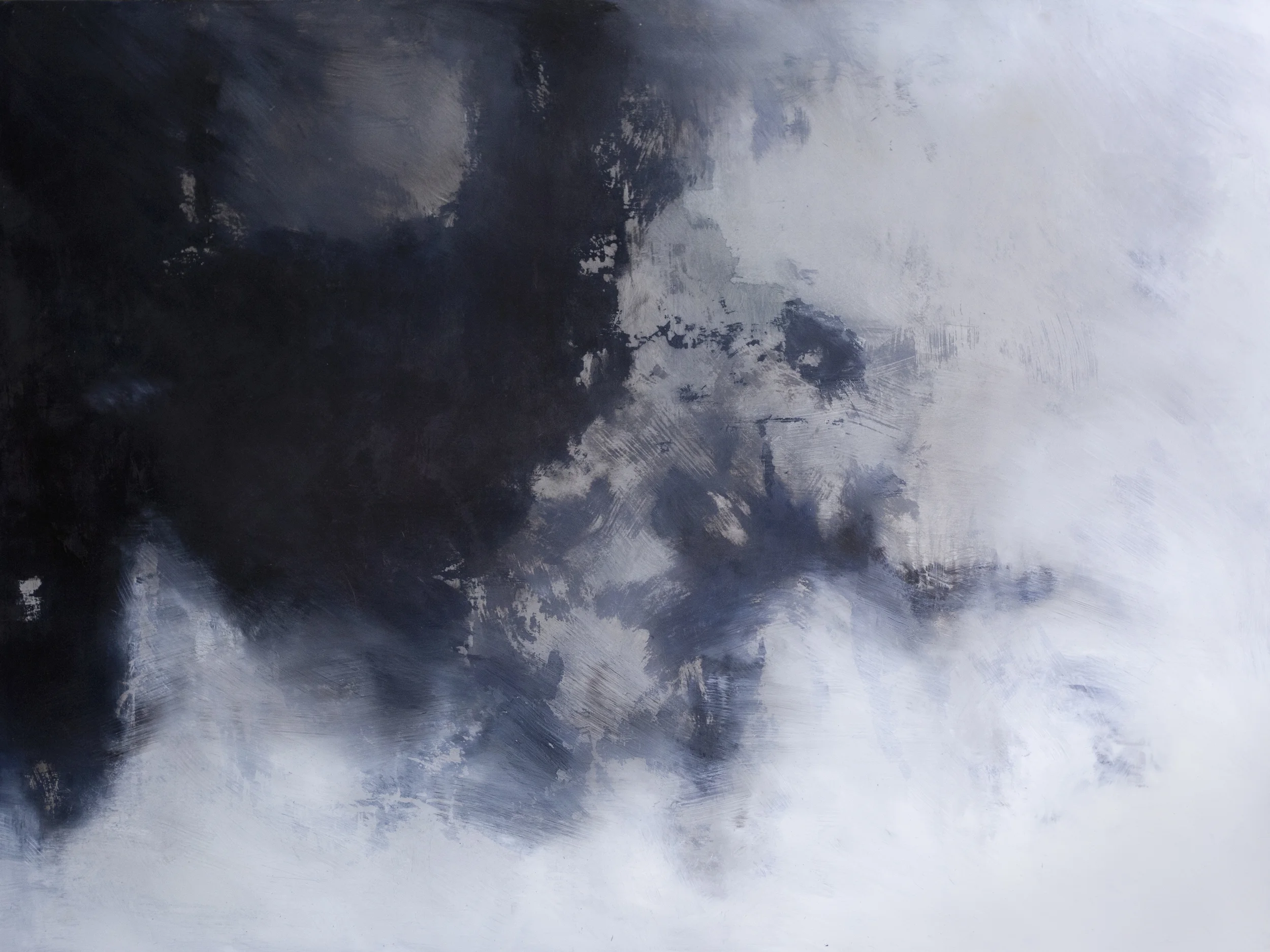 Untitled #3, 2013 Oil and mixed media on aluminum // 36 x 48 inches