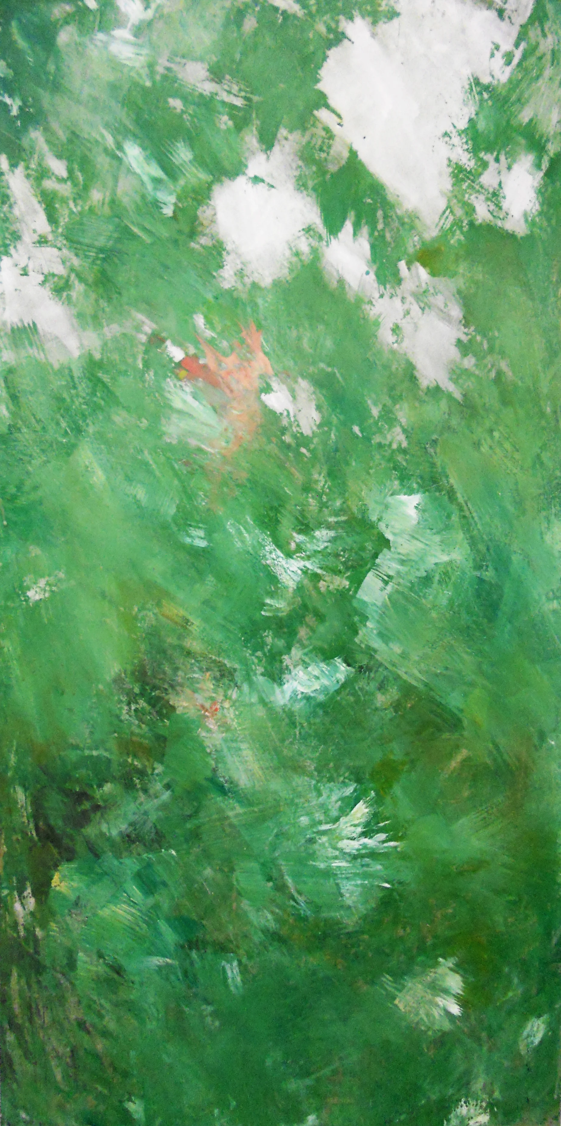Le Printemps, 2014 Mixed media on aluminum // 24 x 48 inches