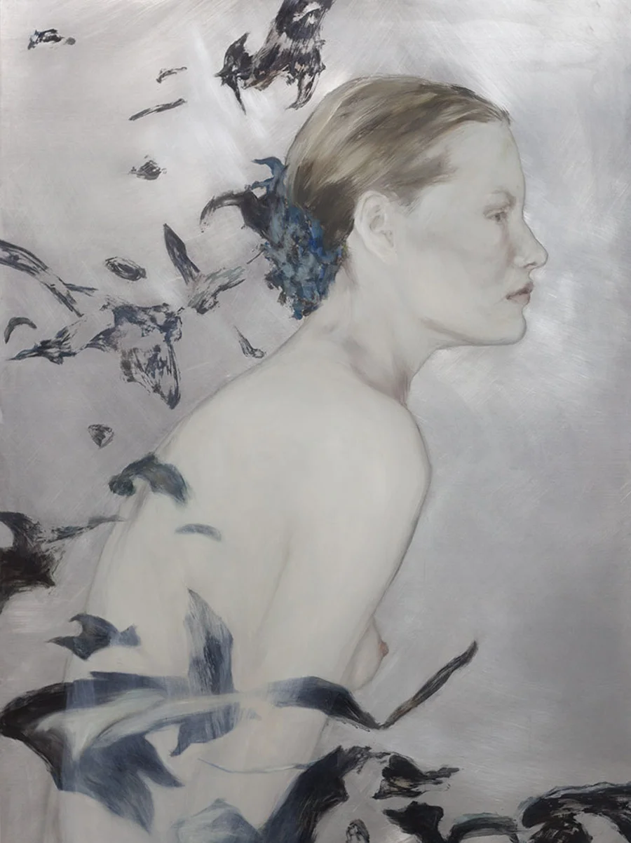Untitled #11, 2013 Oil and mixed media on aluminum // 36 x 48 inches