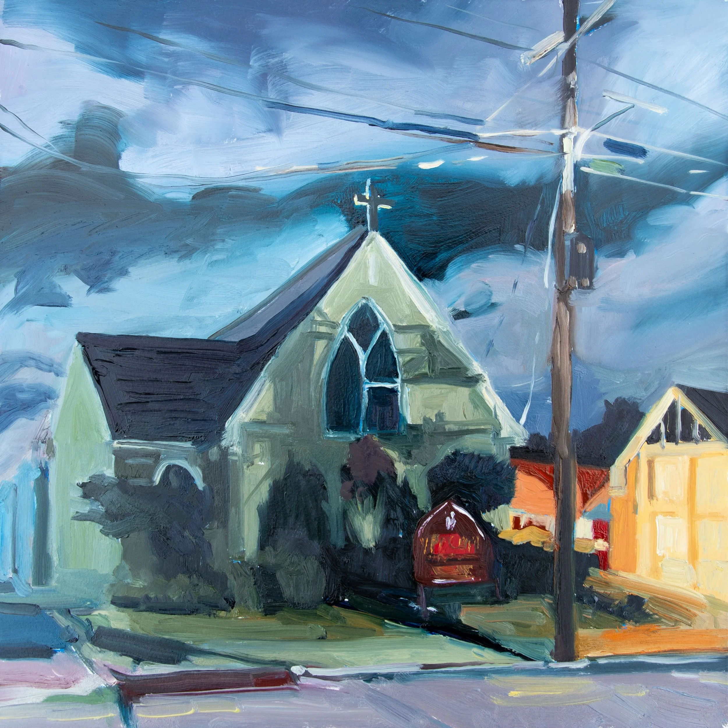 Episcopal Church at Night
