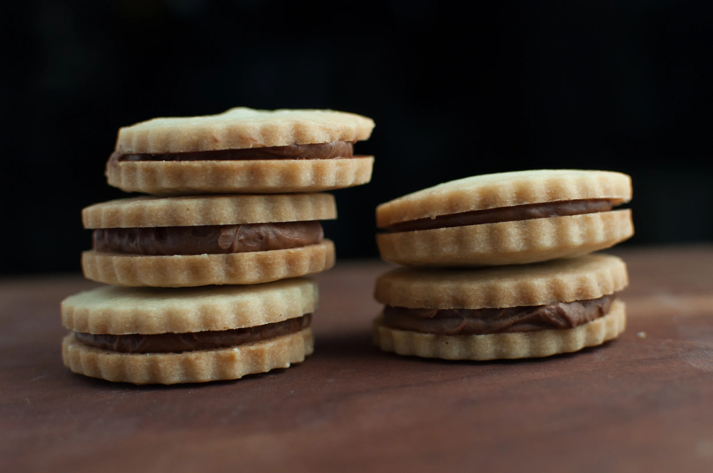 shortbread cookie sandwiches