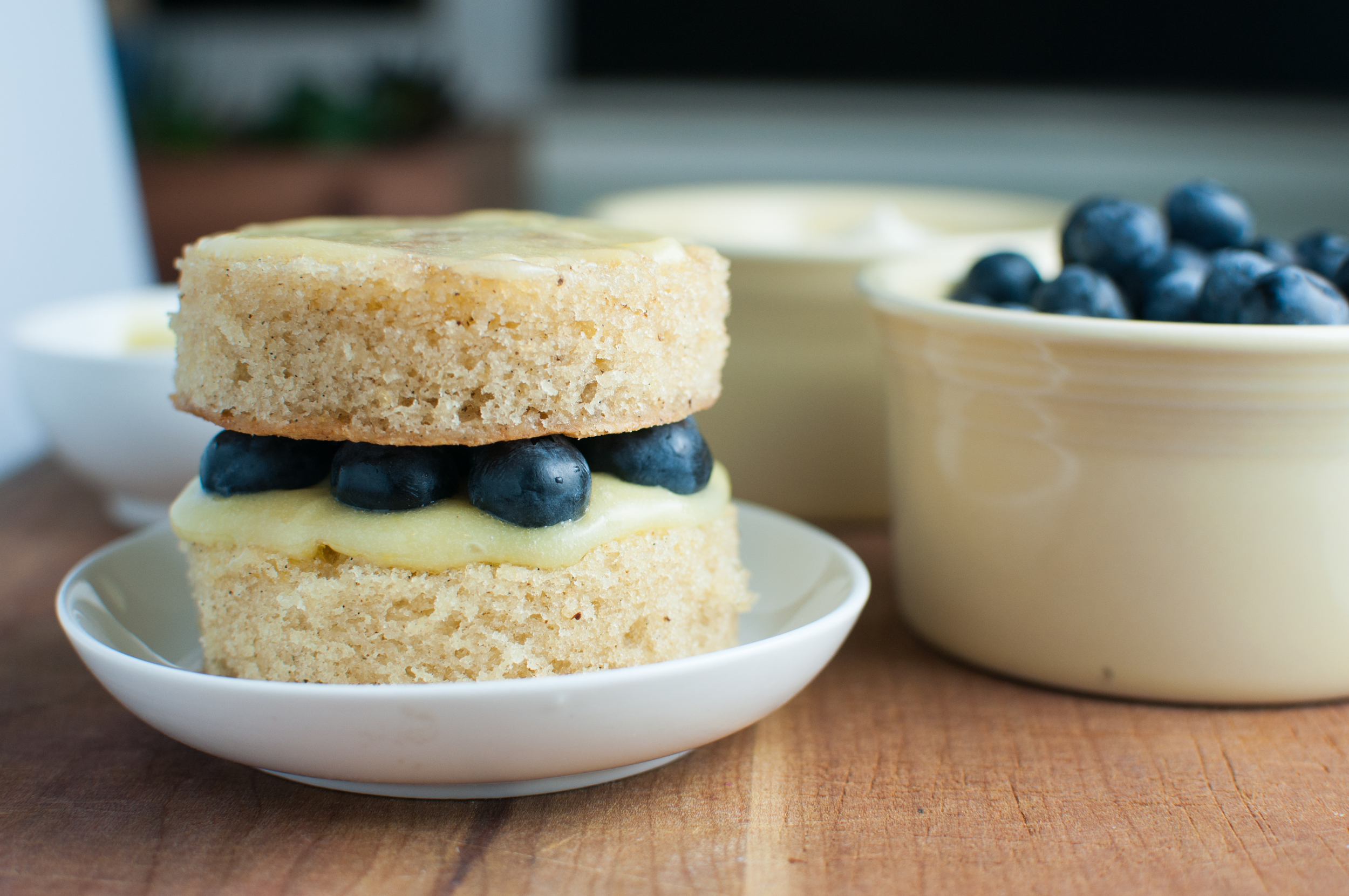 mini lemon blueberry cakes! 