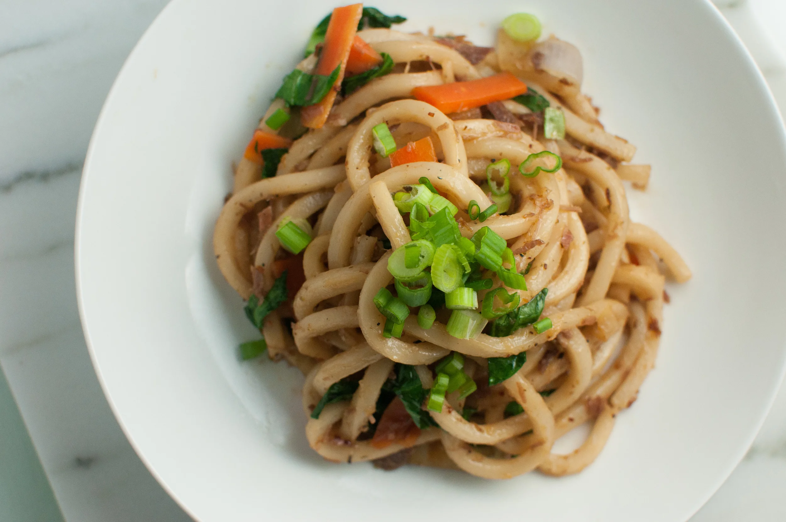 yakiudon (stir fried udon noodles)