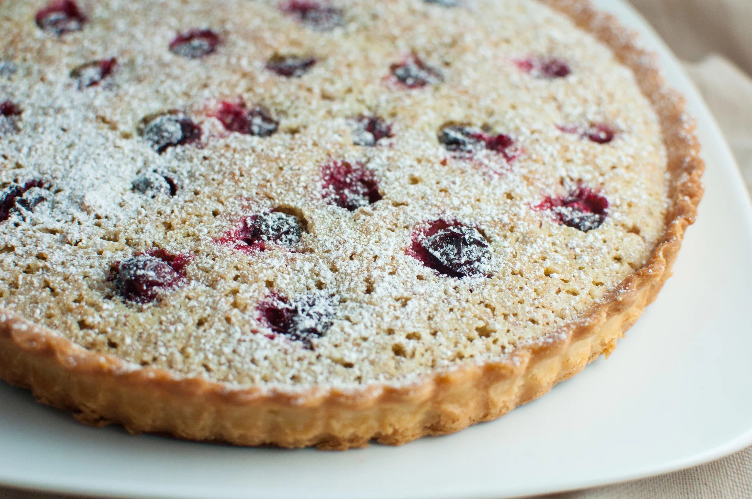 Cranberry Almond Frangipane Tart