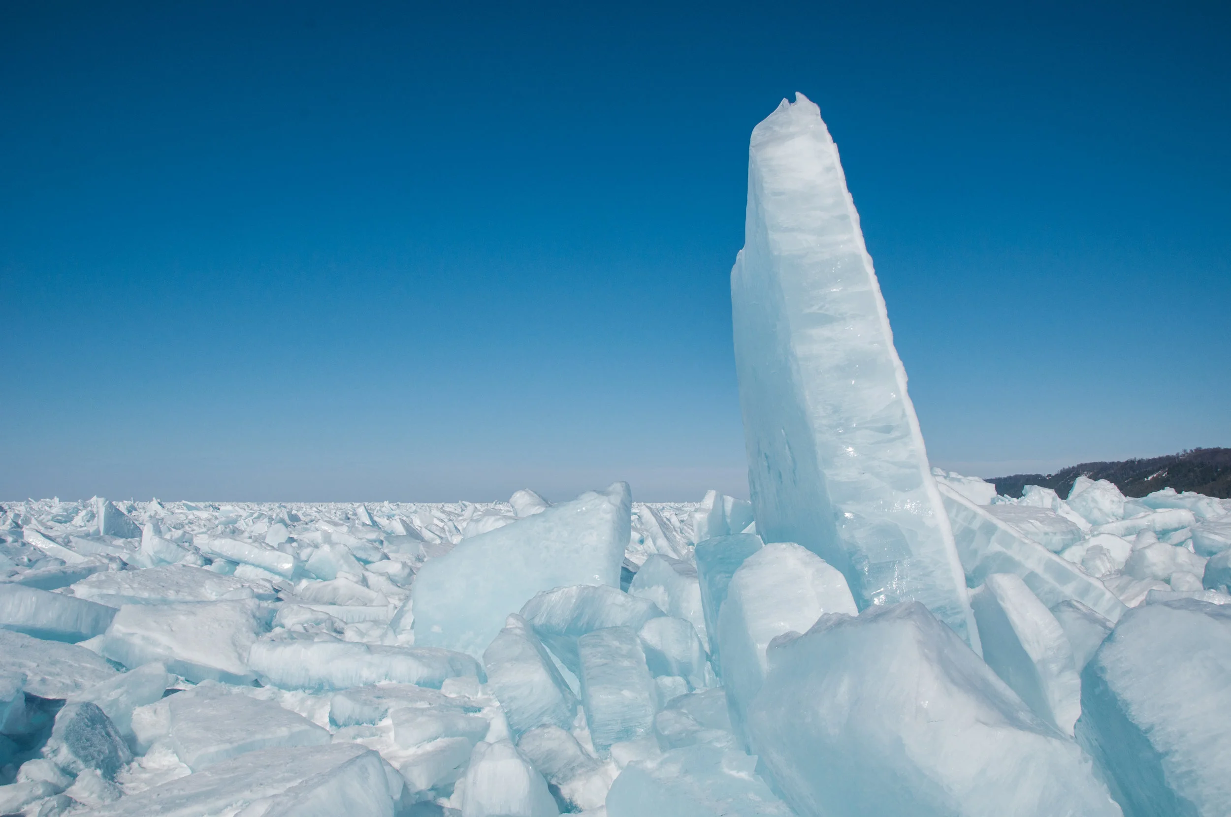 Lake Michigan Ice Print