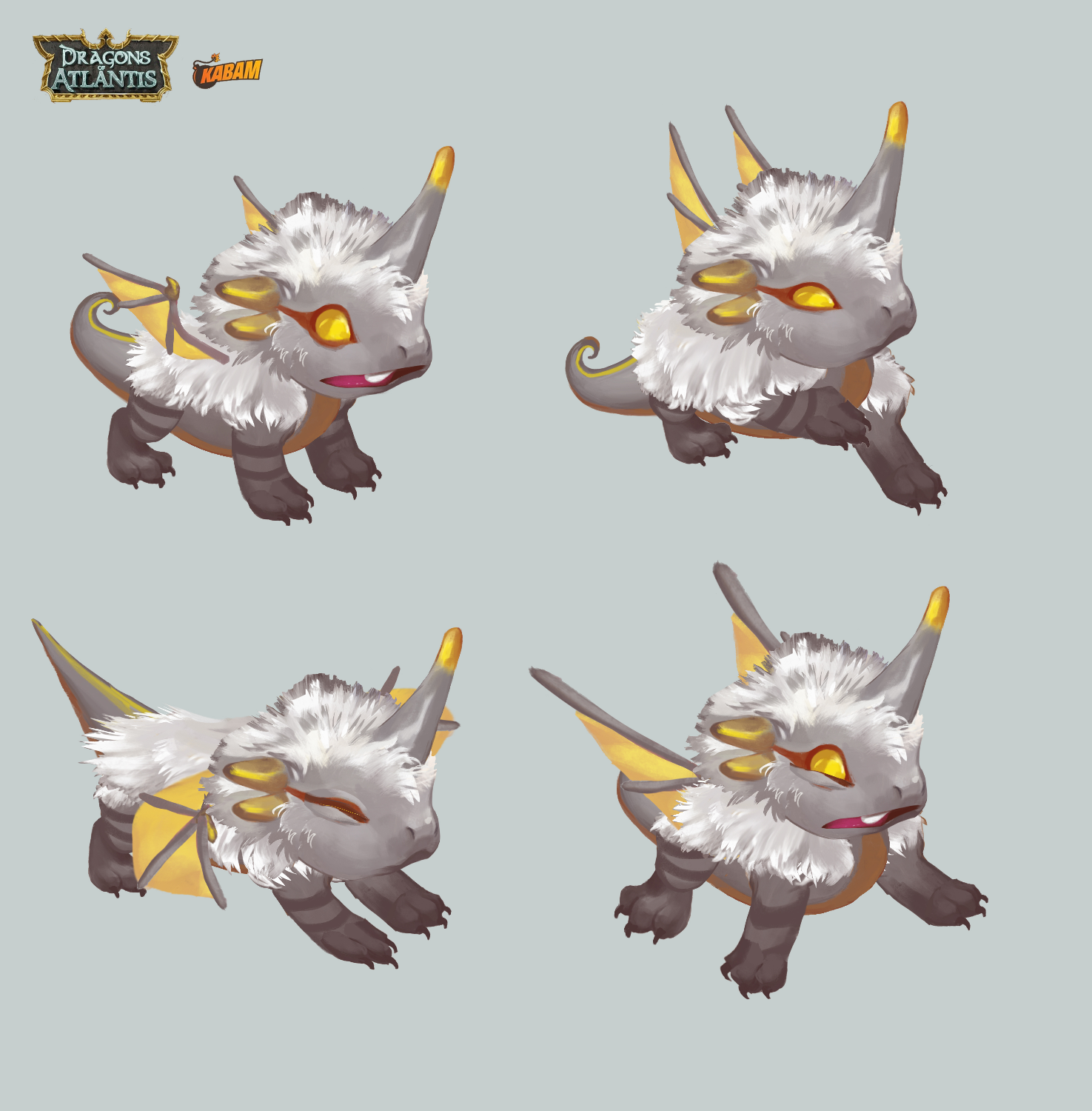 Animation sprite for Dragons of Atlantis. 2013.