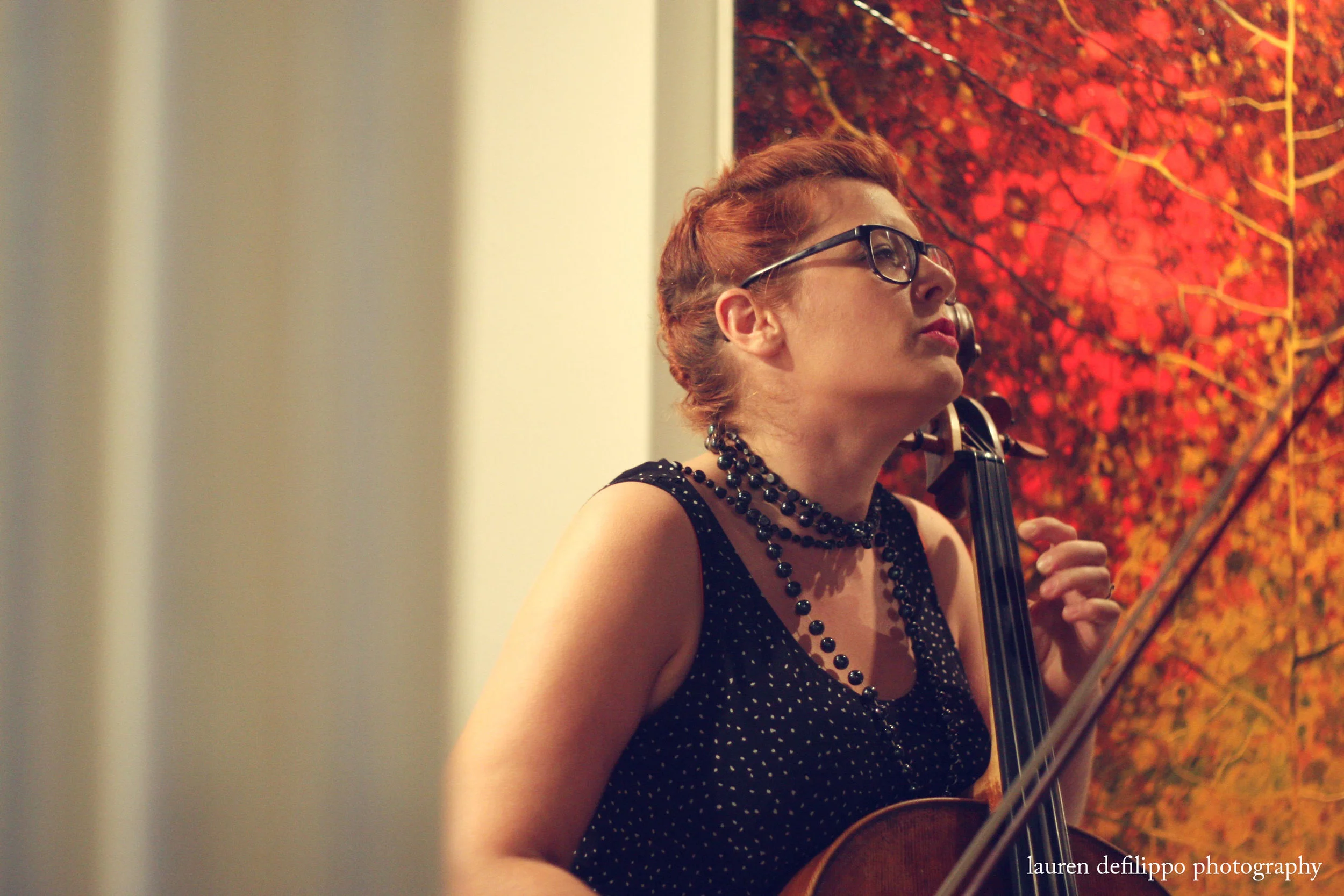Pearl and the Beard's sultry cellist, Emily Hope Price.