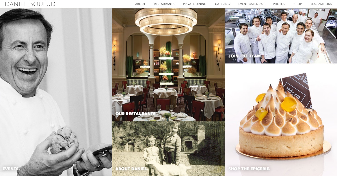 CHEF DANIEL BOULUD // WEBSITE COPY