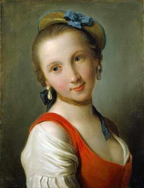 "A Girl in a Red Dress," Pietro Antonio Rotari, 1775. El Paso Museum of Art .