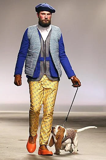 Blue beret (and so much more) at Agi & Sam A/W2013