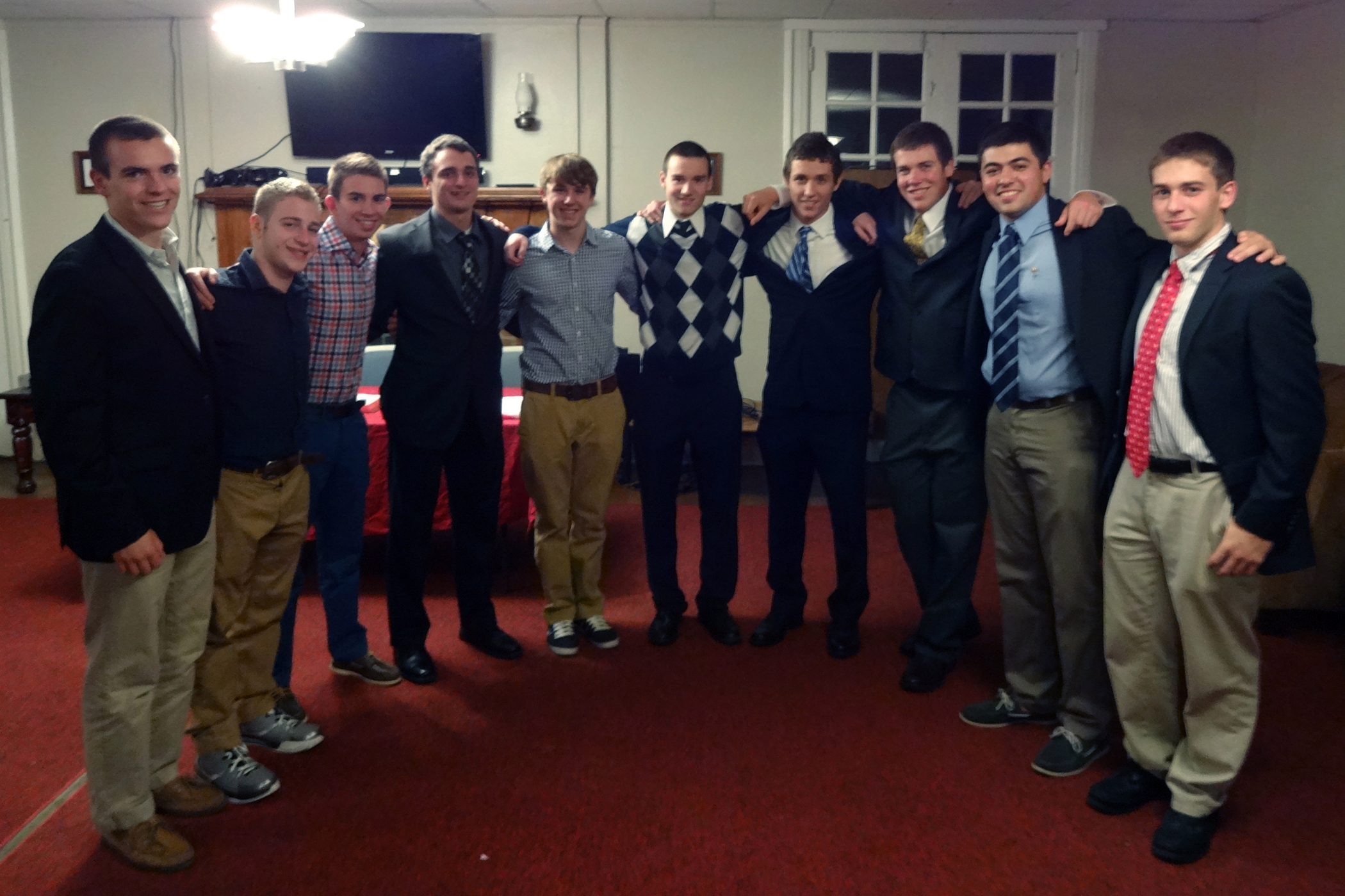 Chapter Pledges in 10 New Members — Theta Chi of Penn State
