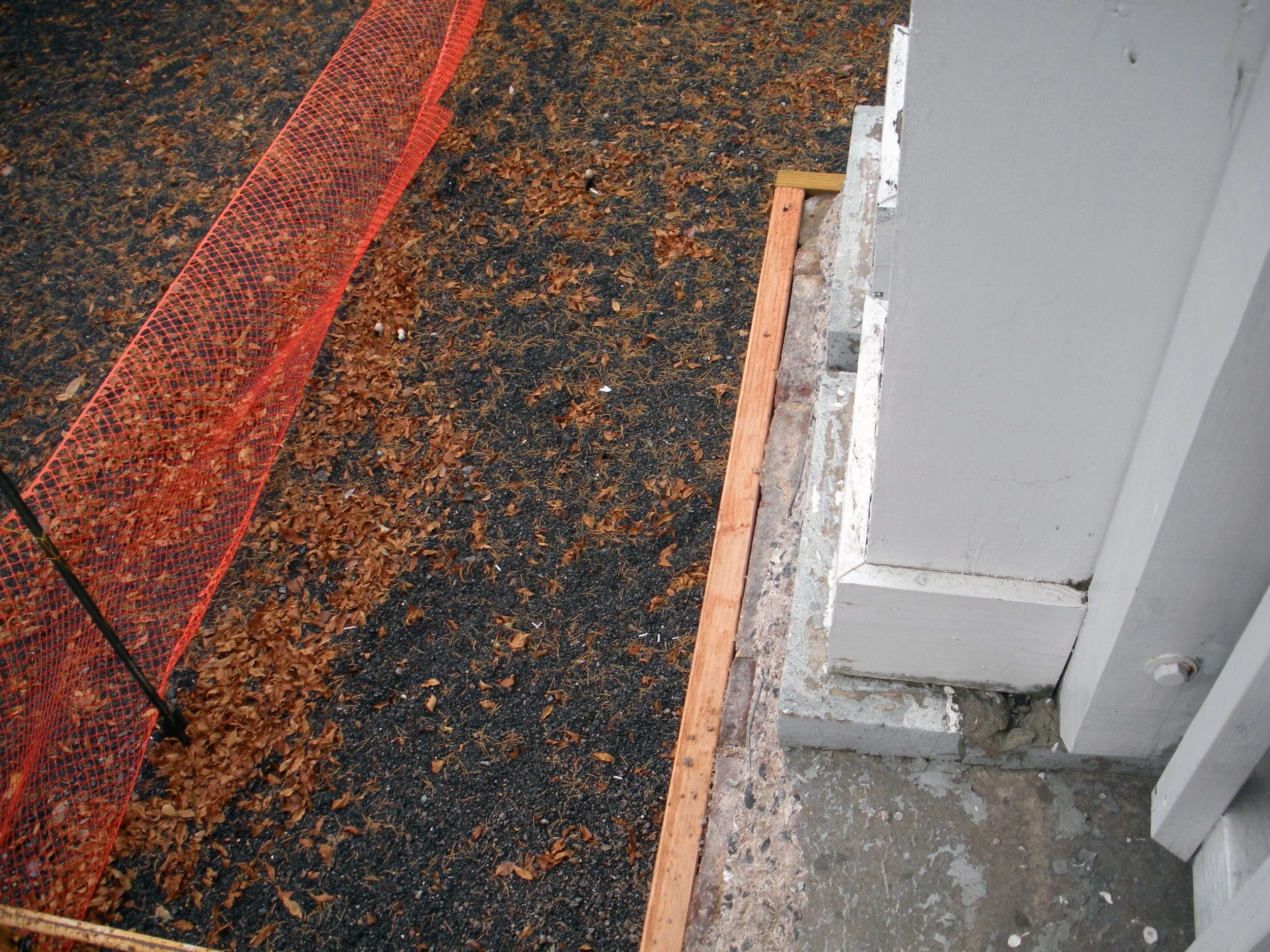 SidePorch Concrete Slab Repairs Starts Photo — Theta Chi of Penn State