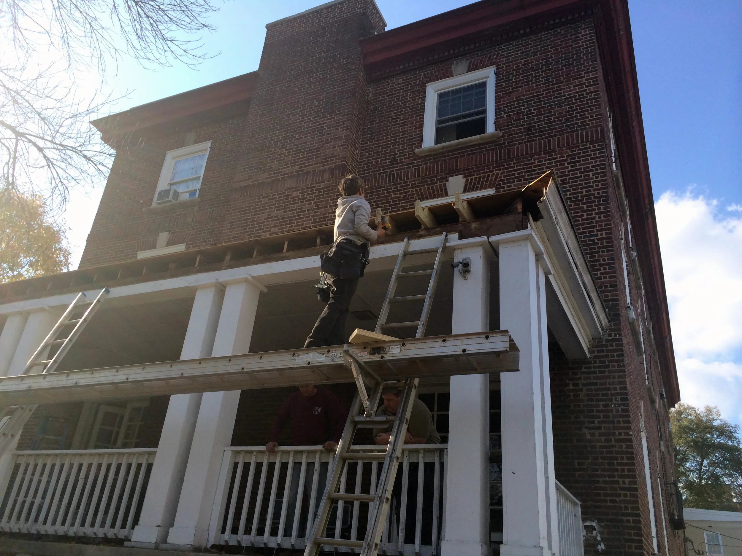  Side-Porch Repair Project - Oct 18, 2013
Side-Porch roof repairs 