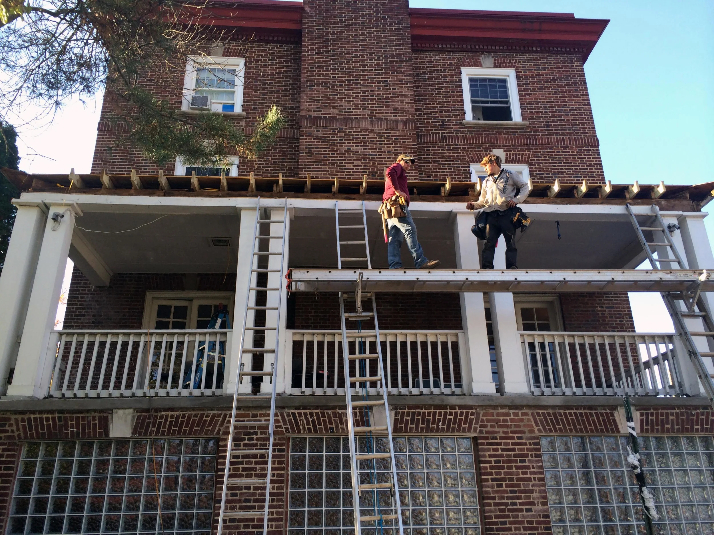  Side-Porch Repair Project - Oct 18, 2013
Side-Porch roof repairs 