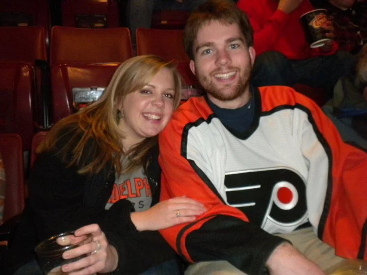 Flyers Game for THON - Dec. 20, 2010
Gabby Poletti and Dan Cartwright