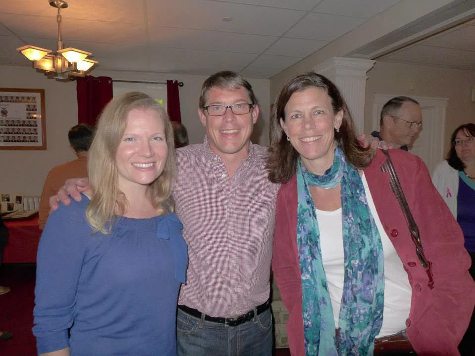 Kate O'Connell Scavello, Alan Lauder and Laura Lanigan Lauder - Theta Chi Lunch - Oct. 21, 2013